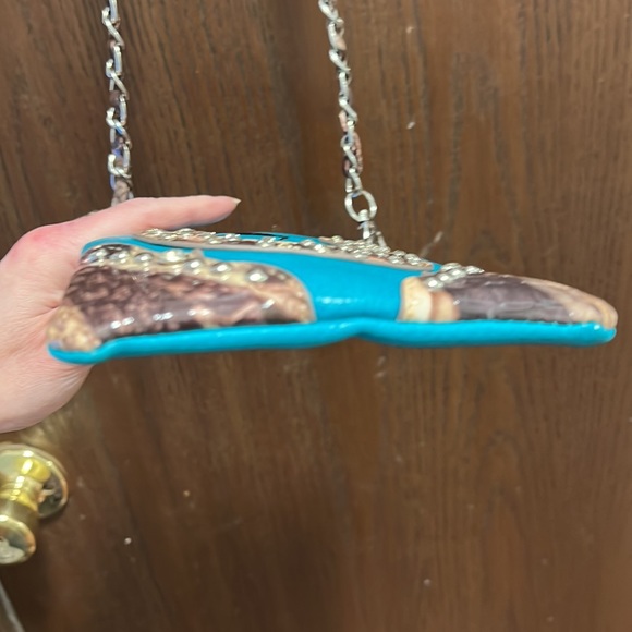 Crossbody Phone bag Horse and Horseshoe Blue - Picture 7 of 13